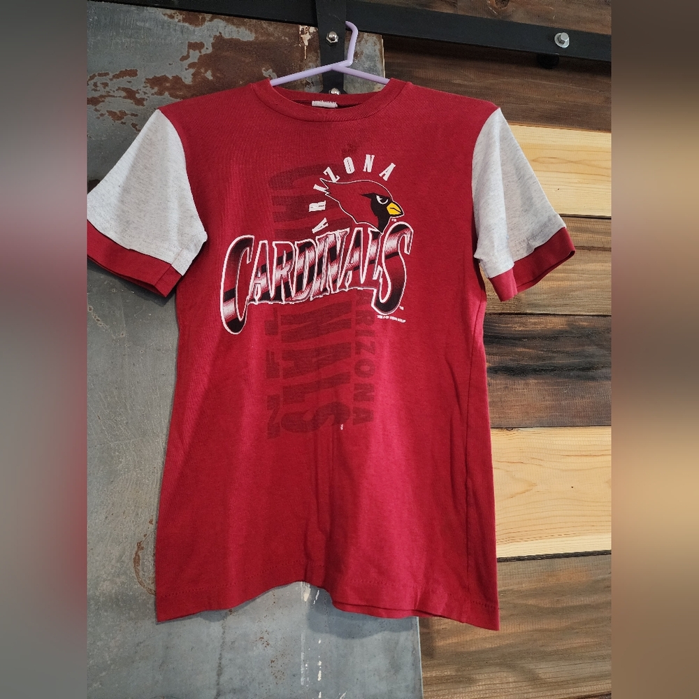 Vintage 90's Arizona Cardinals Red and Gray T-Shirt